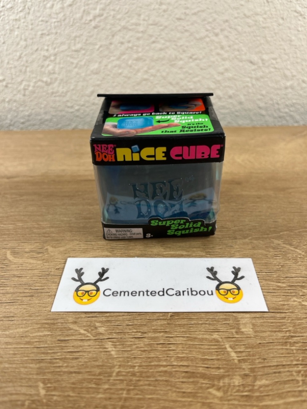 NeeDoh Nice Cube Blue Stress Relief Squishy Fidget Toy NEW SEALED